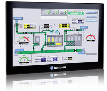 Foto Monitores táctiles multi-toque industriales Kontron.